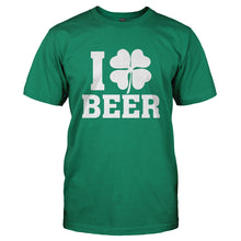 Load image into Gallery viewer, I Shamrock Beer - T Shirt - I_SHAMROCK_BEER-_Men_-_Kelly_Green