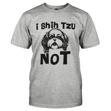 Load image into Gallery viewer, I Shih Tzu Not - T Shirt - I_SHIH_TZU_NOT-_Men_-_Grey