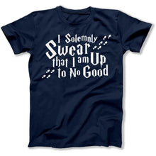 Load image into Gallery viewer, I Solemnly Swear That I'm Up To No Good - T Shirt - I_Solemnly_Swear_That_I_m_Up_To_No_Good_men_navy