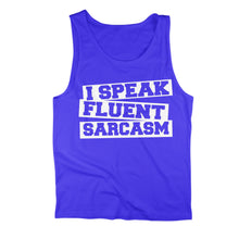 Load image into Gallery viewer, I Speak Fluent Sarcasm Tank Top - I_Speak_Fluent_Sarcasm_Tank_Top_royal