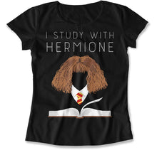 Load image into Gallery viewer, I Study With Hermione - T Shirt - I_Study_With_Hermione_women_black