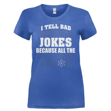 Load image into Gallery viewer, I Tell Bad Chemistry Jokes - T Shirt - I_TELL_BAD_CHEMISTRY_JOKES-_Ladies_-_Royal