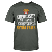 Load image into Gallery viewer, I Thought You Said Extra Fries - T Shirt - I_THOUGHT_YOU_SAID_EXTRA_FRIES_-_Men_-_charcoal