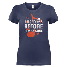 Load image into Gallery viewer, I Used Sharps Before It Was Cool - T Shirt - I_USED_SHARPS_BEFORE_IT_WAS_COOL-_Ladies_-_Navy