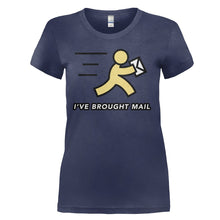 Load image into Gallery viewer, I've Brought Mail - T Shirt - I_VE_BROUGHT_MAIL_-_ladies_-_navy
