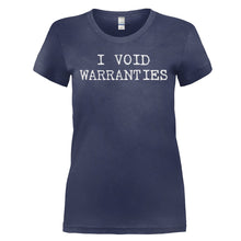 Load image into Gallery viewer, I Void Warranties - T Shirt - I_VOID_WARRANTIES_-_Ladies_-_navyblue