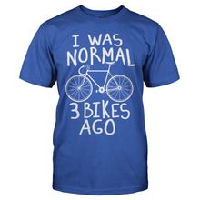 Load image into Gallery viewer, I Was Normal 3 Bicycles Ago - T Shirt - I_WAS_NORMAL_3_BICYCLES_AGO_men_royal