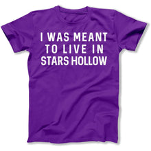 Load image into Gallery viewer, I Was Meant To Live in Stars Hollow - T Shirt - I_Was_Meant_To_Live_in_Stars_Hollow_men_purple
