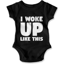Load image into Gallery viewer, I Woke Up Like This - Baby Bodysuit - I_Woke_Up_Like_This_-_Baby_One-Piece_black