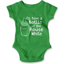 Load image into Gallery viewer, I'll Have A Bottle Of The House White - Baby Bodysuit - I_ll_Have_A_Bottle_Of_The_House_White_-_Baby_One-Piece_irish_green