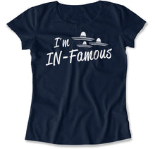 Load image into Gallery viewer, I'm IN-Famous - T Shirt - I_m_IN-Famous_women_navy
