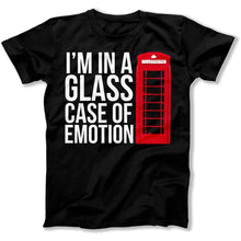 Load image into Gallery viewer, I'm In A Glass Case Of Emotion - T Shirt - I_m_In_A_Glass_Case_Of_Emotion_men_black