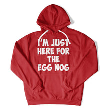 Load image into Gallery viewer, I'm Just Here For The Egg Nog - T Shirt - I_m_Just_Here_For_The_Egg_Nog_hoodie_red