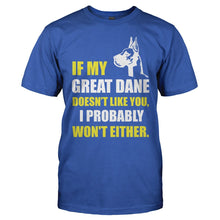 Load image into Gallery viewer, If My Great Dane Doesn't Like You - T Shirt - If_My_Great_Dane_Doesn_t_Like_You_men_royal