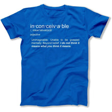 Load image into Gallery viewer, Inconceivable - T Shirt - Inconceivable_men_royal