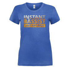 Load image into Gallery viewer, Instant Bassist. Just Add Beer. - T Shirt - Instant-Bassist.-Just-Add-Beer-ladies-Royal-Blue