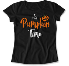 Load image into Gallery viewer, It's Pumpkin Time - T Shirt - It_s_Pumpkin_Time_women_black