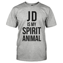 Load image into Gallery viewer, JD Is My Spirit Animal - T Shirt - JD-IS-MY-SPIRIT-ANIMAL---mens-grey