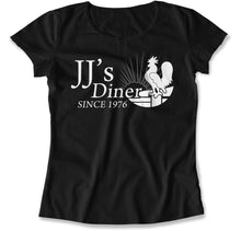 Load image into Gallery viewer, JJ's Diner Since 1976 - T Shirt - JJ_s_Diner_Since_1976_women_black