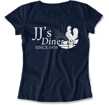 Load image into Gallery viewer, JJ's Diner Since 1976 - T Shirt - JJ_s_Diner_Since_1976_women_navy