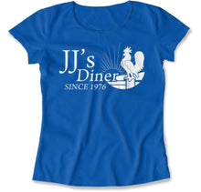 Load image into Gallery viewer, JJ's Diner Since 1976 - T Shirt - JJ_s_Diner_Since_1976_women_royal