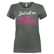 Load image into Gallery viewer, Just Call Me Mrs. Darcy - T Shirt - JUST_CALL_ME_MRS._DARCY-_Ladies_-_Charcoal