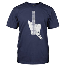 Load image into Gallery viewer, JM-Guitar - T Shirt - Jazzmaster_Guitar_-_men_-_navy