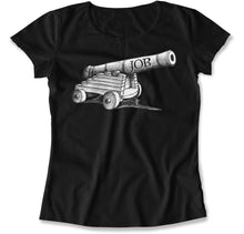 Load image into Gallery viewer, Job Cannon - T Shirt - Job_Cannon_women_black