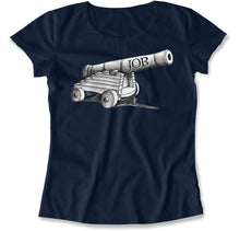 Load image into Gallery viewer, Job Cannon - T Shirt - Job_Cannon_women_navy