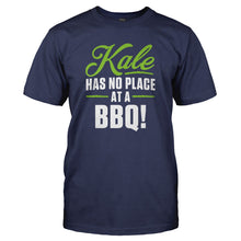 Load image into Gallery viewer, Kale Has No Place At A BBQ! - T Shirt - Kale-Has-No-Place-At-A-BBQ_---tshirt---Navy-Blue
