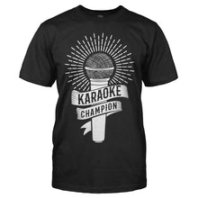 Load image into Gallery viewer, Karaoke Champion - T Shirt - Karaoke_Champion_men_black