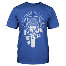 Load image into Gallery viewer, Karaoke Champion - T Shirt - Karaoke_Champion_men_royal