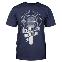 Load image into Gallery viewer, Karaoke King - T Shirt - Karaoke_King_men_navy