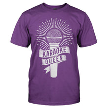 Load image into Gallery viewer, Karaoke Queen - T Shirt - Karaoke_Queen_men_purple