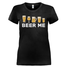 Load image into Gallery viewer, Beer Me - T Shirt - Ladies_-_Black_cfdc61a1-d305-4707-8425-d5f04d6e69fb