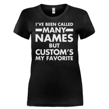 Load image into Gallery viewer, I've Been Called Many Names, But (custom's) My Favorite - Personalized - T Shirt - Ladies_-_Black_dada63c3-21a2-479b-9203-47c3adce22bc