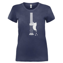 Load image into Gallery viewer, G-Bass Guitar - T Shirt - Ladies_-_Navy_06ee9350-f4f0-48bf-804b-8225f32dd3b4