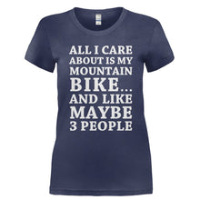 Load image into Gallery viewer, All I Care About Is My Mountain Bike - T Shirt - Ladies_-_Navy_1878ba85-cf47-4df1-83b8-7b248af0a5fd