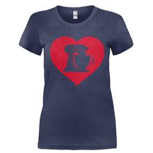 Load image into Gallery viewer, Baking Love - T Shirt - Ladies_-_Navy_42c44ebb-4108-46ee-b74c-343c5dc9feae
