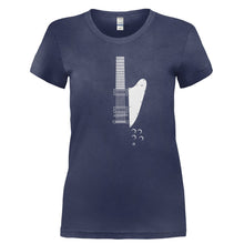 Load image into Gallery viewer, FB-Guitar - T Shirt - Ladies_-_Navy_627eed3c-459e-4edb-92b3-23a089950453