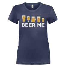Load image into Gallery viewer, Beer Me - T Shirt - Ladies_-_Navy_8e2ed45c-c9cd-4f9d-93d2-2e34adb3fa09