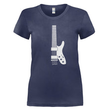 Load image into Gallery viewer, H-Guitar - T Shirt - Ladies_-_Navy_97ad4bcc-375a-41a2-8c67-0c16ee70ffa1