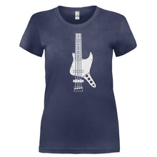 Load image into Gallery viewer, J Bass Guitar - T Shirt - Ladies_-_Navy_9c06b80a-48c1-42cd-83f0-6472738874ac