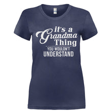Load image into Gallery viewer, It's a Grandma Thing - T Shirt - Ladies_-_Navy_b3feae90-a06a-42ab-a8ca-b5c06cae67b4