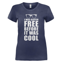 Load image into Gallery viewer, I Was Gluten Free Before It Was Cool - T Shirt - Ladies_-_Navy_c42cbe19-e97b-4b08-81a2-a465fd09e54c