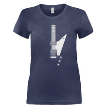 Load image into Gallery viewer, EX-Guitar - T Shirt - Ladies_-_Navy_ca4ffc1d-cbf2-4cc5-94b1-3e9b47a9ede8