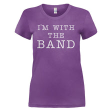 Load image into Gallery viewer, I'm With the Band - T Shirt - Ladies_-_Purple_bf83f3f7-5d59-41de-8661-722899a70cbf