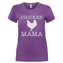 Load image into Gallery viewer, Chicken Mama - T Shirt - Ladies_-_Purple_c3aa2e2b-52b1-448f-8242-a290d15a7417