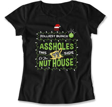 Load image into Gallery viewer, Jolliest Bunch Of Assholes This Side Of The Nut House - MD-256 - T Shirt - MD-256-Ladies