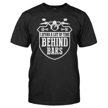 Load image into Gallery viewer, I Spend A Lot Of Time Behind Bars - T Shirt - Men_-_Black_1b73ba08-1728-470b-874e-e63be8ecd00a